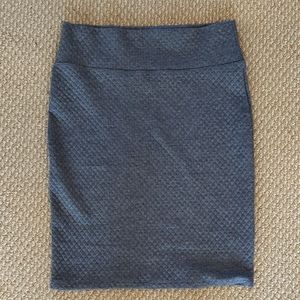 Women's knee length pencil skirt size large Lula roe.  Worn once